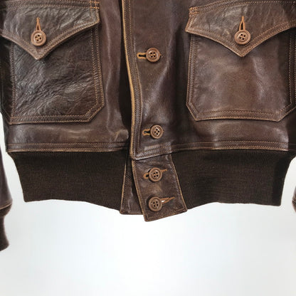 【中古品】【メンズ】  FREEWHEELERS フリーホイーラーズ LEATHER TOGS MFG. CO. 1928’S TYPE A-1 JACKET レザー トグス ジャケット アウター 古着 145-250507-mh-12-fuz サイズ：36 カラー：ブラウン 万代Net店