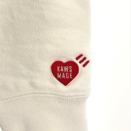 【中古品】【メンズ】 HUMAN MADE×KAWS ヒューマンメード × カウズ PULLOVER PARKER プルオーバー パーカー トレーナー トップス 古着 142-250507-mh-01-fuz サイズ：S カラー：ホワイト 万代Net店