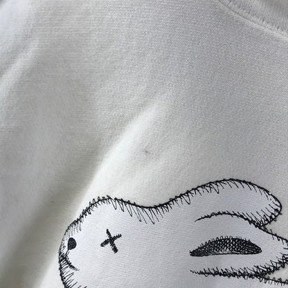 【中古品】【メンズ】 HUMAN MADE×KAWS ヒューマンメード × カウズ PULLOVER PARKER プルオーバー パーカー トレーナー トップス 古着 142-250507-mh-01-fuz サイズ：S カラー：ホワイト 万代Net店