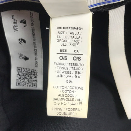 【中古品】【メンズ/レディース】 OFF-WHITE オフホワイト COTTON BUCKET HAT コットン バケット ハット 帽子 185-250508-mh-09-fuz サイズ：OS カラー：ブラック 万代Net店