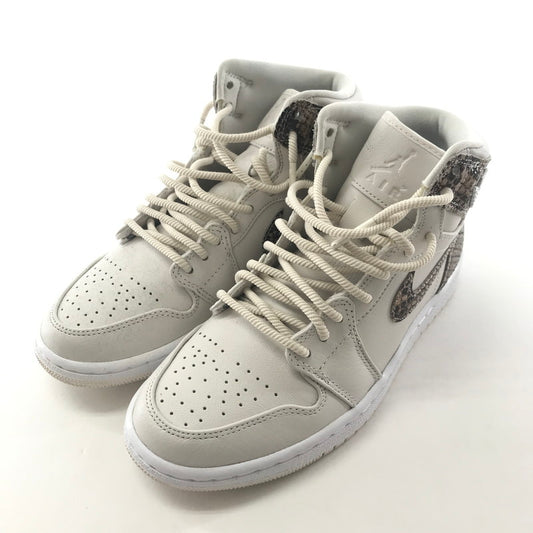 【中古品】【レディース】 NIKE ナイキ AH7389-004 WMNS AIR JORDAN 1 RETRO ジョーダン1 レトロ HIGE PRM ” SNALE SKIN” スニーカー 靴 160-250925-ky-13-fuz サイズ：24.5cm カラー：ホワイト 万代Net店
