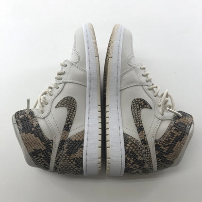 【中古品】【レディース】 NIKE ナイキ AH7389-004 WMNS AIR JORDAN 1 RETRO ジョーダン1 レトロ HIGE PRM ” SNALE SKIN” スニーカー 靴 160-250925-ky-13-fuz サイズ：24.5cm カラー：ホワイト 万代Net店