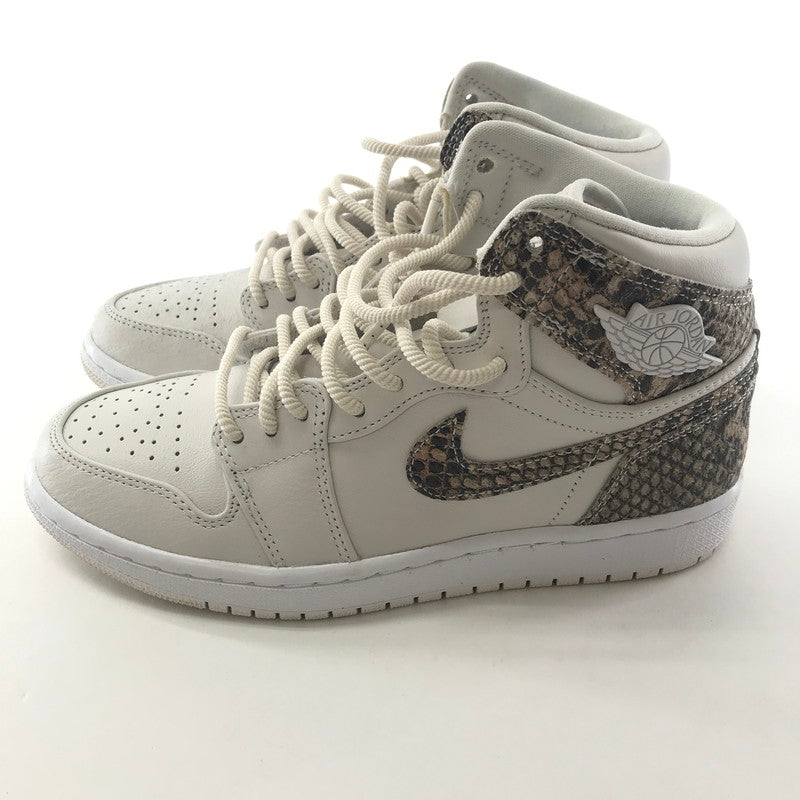 【中古品】【レディース】 NIKE ナイキ AH7389-004 WMNS AIR JORDAN 1 RETRO ジョーダン1 レトロ HIGE PRM ” SNALE SKIN” スニーカー 靴 160-250925-ky-13-fuz サイズ：24.5cm カラー：ホワイト 万代Net店