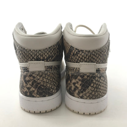 【中古品】【レディース】 NIKE ナイキ AH7389-004 WMNS AIR JORDAN 1 RETRO ジョーダン1 レトロ HIGE PRM ” SNALE SKIN” スニーカー 靴 160-250925-ky-13-fuz サイズ：24.5cm カラー：ホワイト 万代Net店