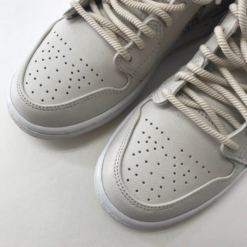 【中古品】【レディース】 NIKE ナイキ AH7389-004 WMNS AIR JORDAN 1 RETRO ジョーダン1 レトロ HIGE PRM ” SNALE SKIN” スニーカー 靴 160-250925-ky-13-fuz サイズ：24.5cm カラー：ホワイト 万代Net店
