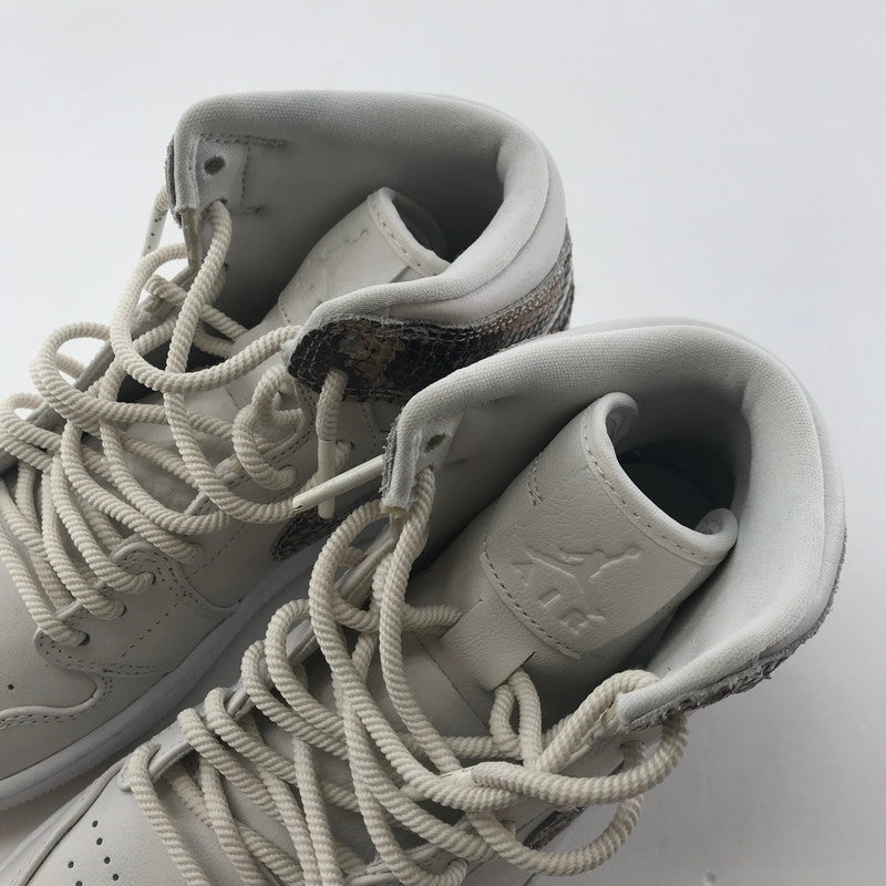 【中古品】【レディース】 NIKE ナイキ AH7389-004 WMNS AIR JORDAN 1 RETRO ジョーダン1 レトロ HIGE PRM ” SNALE SKIN” スニーカー 靴 160-250925-ky-13-fuz サイズ：24.5cm カラー：ホワイト 万代Net店