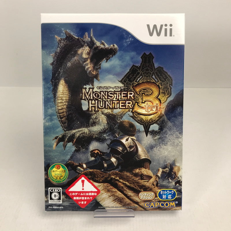 【中古美品】 Wii ウィー モンスターハンター3 (トライ) クラシック コントローラ PRO モンハン ソフト [CERO区分_C/ 15歳以上対象] ゲーム 028-251016-mh-01-fuz 万代Net店