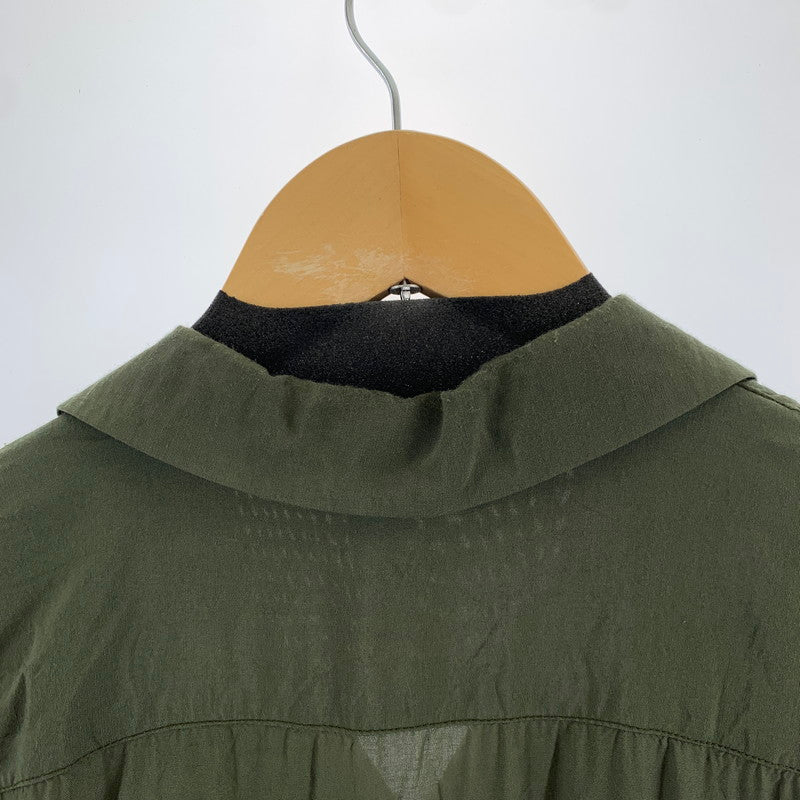 【中古品】【メンズ】 SILAS サイラス FLAMINGO OPEN SHIRT フラミンゴ オープンシャツ 半袖シャツ KHAKI SIZE:M ※襟スレ・毛玉の着用感あり 142-260917-io-24-fuzh カラー：カーキ 万代Net店
