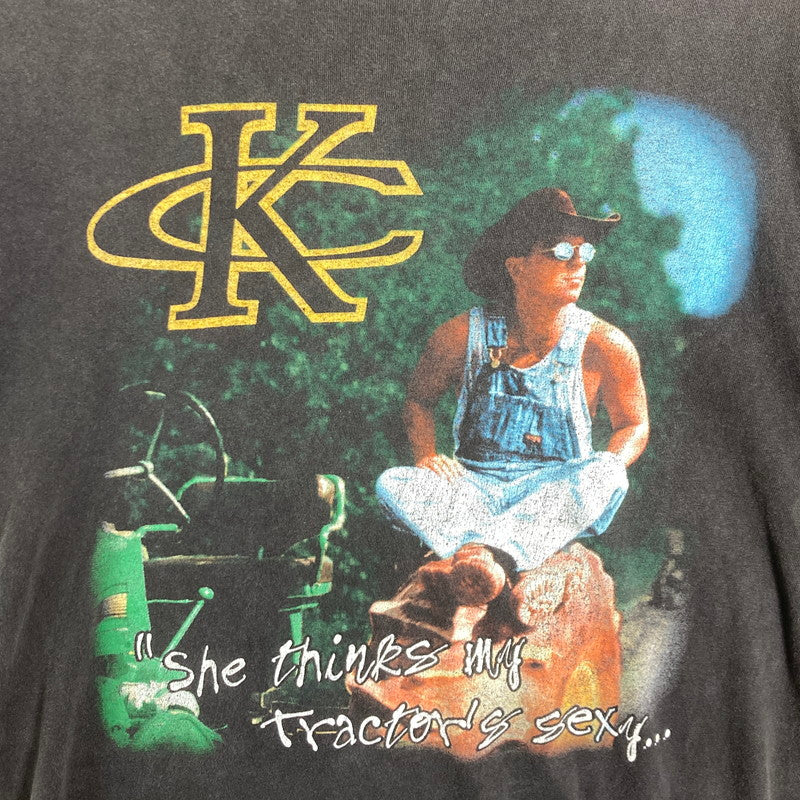 【中古品】【メンズ】 TULTEX タルテックス KENNY CHESNEY ケニー・チェズニー バンド Tシャツ 半袖 トップス 古着 90's 145-250612-mh-06-fuz サイズ：L カラー：ブラック 万代Net店