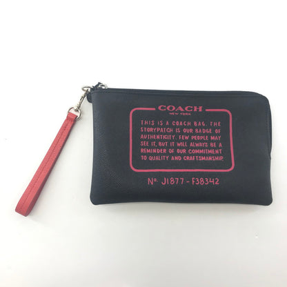 【中古品】【レディース】 COACH コーチ クラッチバッグ ハンドバッグ ポーチ カバン 180-250925-ky-07-fuz カラー：ブラック 万代Net店