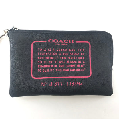 【中古品】【レディース】 COACH コーチ クラッチバッグ ハンドバッグ ポーチ カバン 180-250925-ky-07-fuz カラー：ブラック 万代Net店