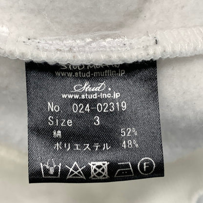 【中古品】【メンズ】 STUD MUFFIN 024-02319 スウェット トップス アウター ブランド 古着 140-250607-gm-09-fuz サイズ：3 カラー：ホワイト 万代Net店
