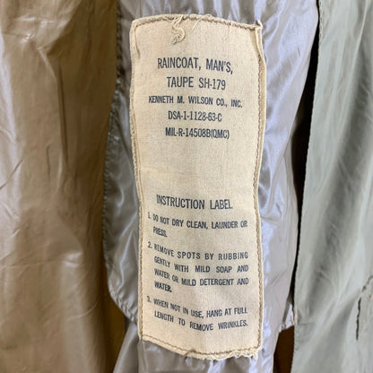 【中古品】【メンズ】 U.S.ARMY 60年代 トレンチコート レインコート アウター ジャケット コート 古着 145-260114-ny-04-fuz サイズ：S カラー：カーキ 万代Net店