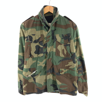 【中古品】【メンズ】 U.S.ARMY M-65 フィールドジャケット ミリタリ―ジャケット アウター 古着 145-260425-gm-17-fuz サイズ：12-14 カラー：カモフラ 万代Net店