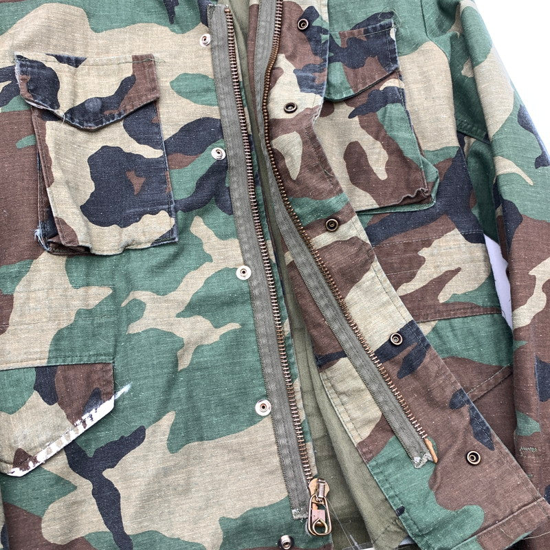 【中古品】【メンズ】 U.S.ARMY M-65 フィールドジャケット ミリタリ―ジャケット アウター 古着 145-260425-gm-17-fuz サイズ：12-14 カラー：カモフラ 万代Net店