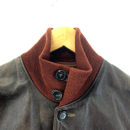 【中古品】【メンズ】  THE FEW ザ フュー 31-800P A-1 フライト レザー ジャケット 革ジャン ジャケット アウター 古着 145-250516-mh-08-fuz サイズ：38 カラー：ブラウン 万代Net店