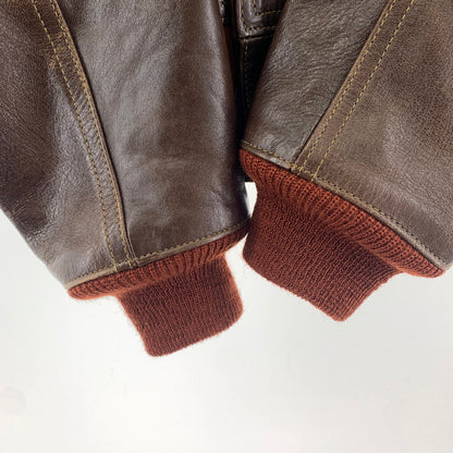 【中古品】【メンズ】  THE FEW ザ フュー 31-800P A-1 フライト レザー ジャケット 革ジャン ジャケット アウター 古着 145-250516-mh-08-fuz サイズ：38 カラー：ブラウン 万代Net店