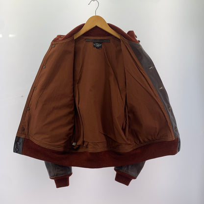 【中古品】【メンズ】  THE FEW ザ フュー 31-800P A-1 フライト レザー ジャケット 革ジャン ジャケット アウター 古着 145-250516-mh-08-fuz サイズ：38 カラー：ブラウン 万代Net店