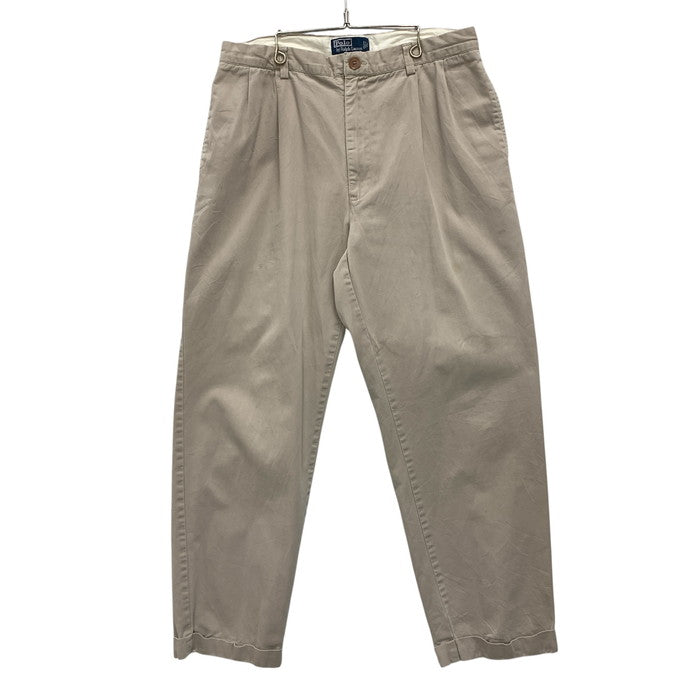 【中古品】【メンズ】 Polo by Ralph Lauren ポロバイラルフローレン チノパンツ ボトムス ブランド 古着 ポロチノ 156-251005-gm-02-fuz サイズ：35/32 カラー：ベージュ 万代Net店