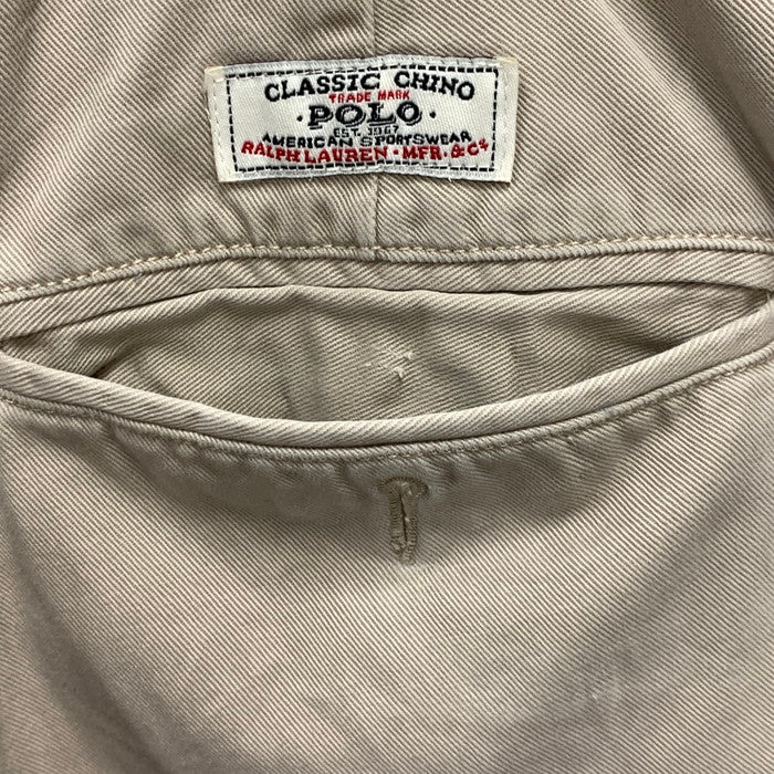 【中古品】【メンズ】 Polo by Ralph Lauren ポロバイラルフローレン チノパンツ ボトムス ブランド 古着 ポロチノ 156-251005-gm-02-fuz サイズ：35/32 カラー：ベージュ 万代Net店