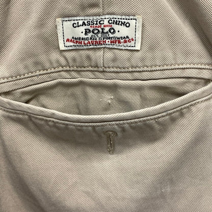【中古品】【メンズ】 Polo by Ralph Lauren ポロバイラルフローレン チノパンツ ボトムス ブランド 古着 ポロチノ 156-251005-gm-02-fuz サイズ：35/32 カラー：ベージュ 万代Net店