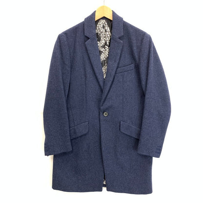 【中古品】【メンズ】 NUMBER(N)INE ナンバーナイン STUDIOUS チェスターコート ウール ジャケット アウター ブランド 古着 140-250607-gm-14-fuz サイズ：01 カラー：ネイビー 万代Net店