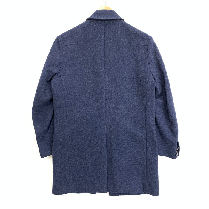 【中古品】【メンズ】 NUMBER(N)INE ナンバーナイン STUDIOUS チェスターコート ウール ジャケット アウター ブランド 古着 140-250607-gm-14-fuz サイズ：01 カラー：ネイビー 万代Net店