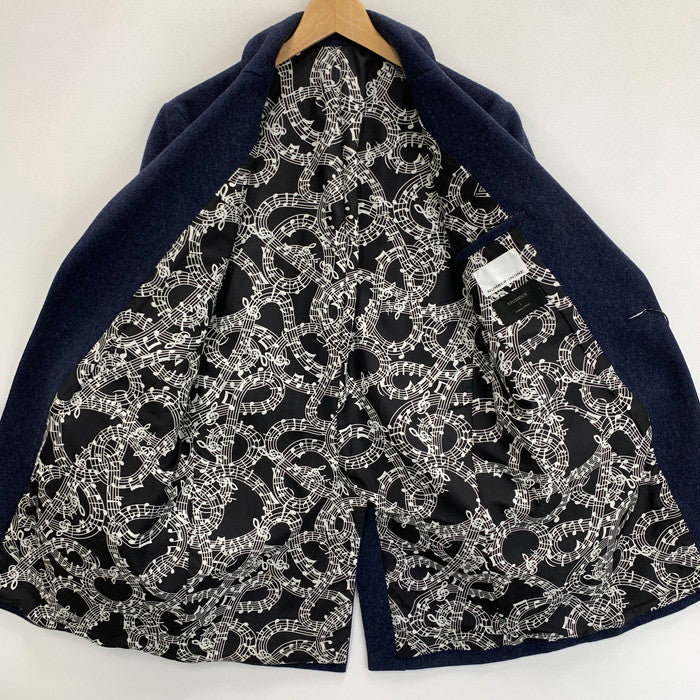 【中古品】【メンズ】 NUMBER(N)INE ナンバーナイン STUDIOUS チェスターコート ウール ジャケット アウター ブランド 古着 140-250607-gm-14-fuz サイズ：01 カラー：ネイビー 万代Net店