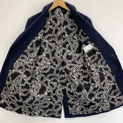 【中古品】【メンズ】 NUMBER(N)INE ナンバーナイン STUDIOUS チェスターコート ウール ジャケット アウター ブランド 古着 140-250607-gm-14-fuz サイズ：01 カラー：ネイビー 万代Net店