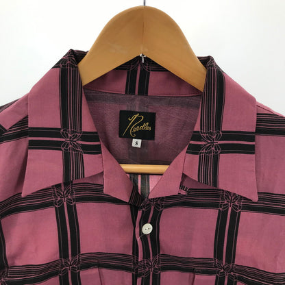 【中古品】【メンズ】 Needles ニードルス MR179 CLASSIC SHIRT クラシック シャツ 長袖 オープンカラー トップス 古着 140-250523-mh-06-fuz サイズ：S カラー：ピンク 万代Net店