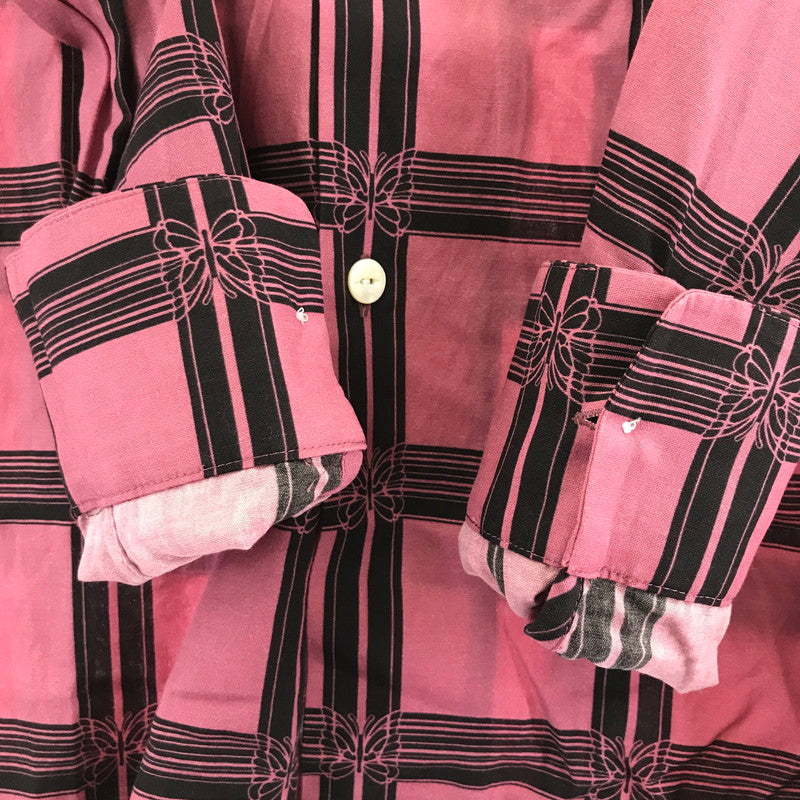【中古品】【メンズ】 Needles ニードルス MR179 CLASSIC SHIRT クラシック シャツ 長袖 オープンカラー トップス 古着 140-250523-mh-06-fuz サイズ：S カラー：ピンク 万代Net店