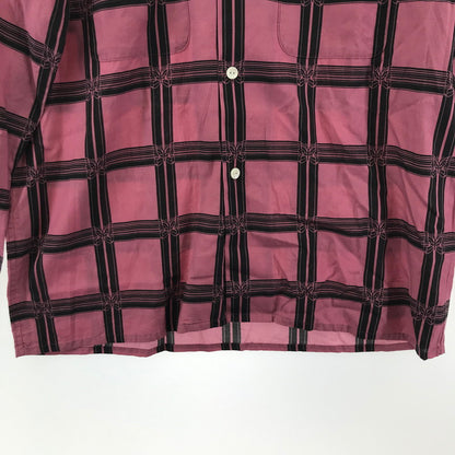 【中古品】【メンズ】 Needles ニードルス MR179 CLASSIC SHIRT クラシック シャツ 長袖 オープンカラー トップス 古着 140-250523-mh-06-fuz サイズ：S カラー：ピンク 万代Net店