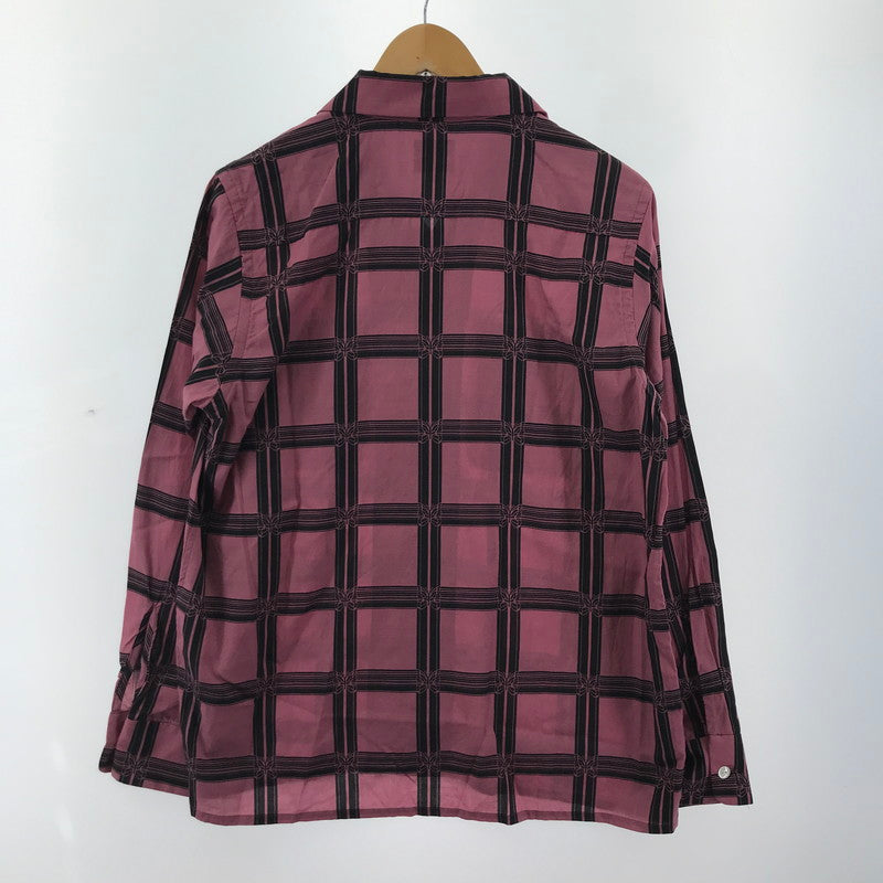【中古品】【メンズ】 Needles ニードルス MR179 CLASSIC SHIRT クラシック シャツ 長袖 オープンカラー トップス 古着 140-250523-mh-06-fuz サイズ：S カラー：ピンク 万代Net店