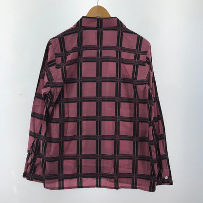 【中古品】【メンズ】 Needles ニードルス MR179 CLASSIC SHIRT クラシック シャツ 長袖 オープンカラー トップス 古着 140-250523-mh-06-fuz サイズ：S カラー：ピンク 万代Net店