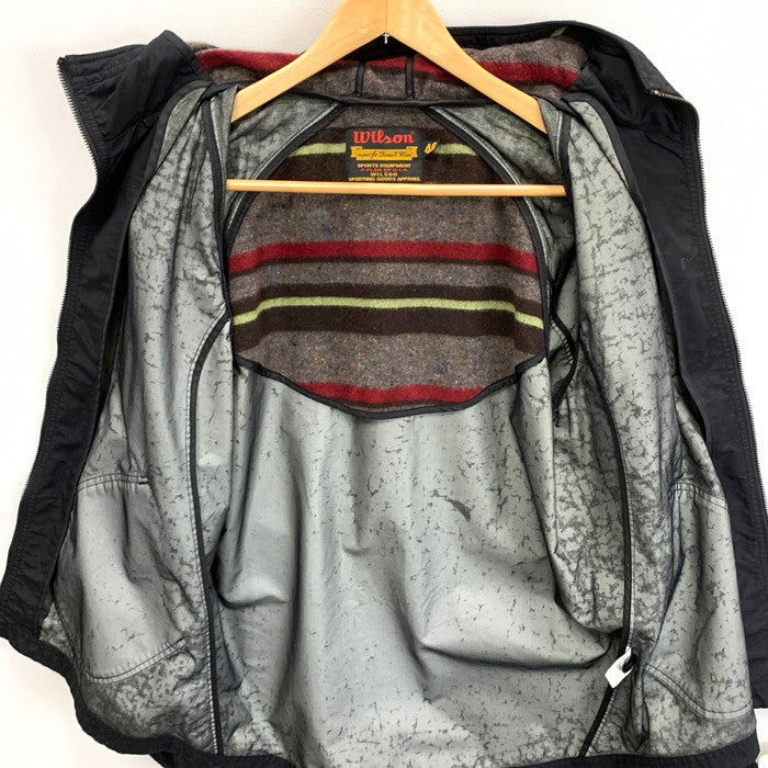 【中古品】【メンズ】 wilson ウィルソン ナイロンジャケット トップス アウター ブランド 古着 145-250817-gm-15-fuz サイズ：40 カラー：ブラック 万代Net店
