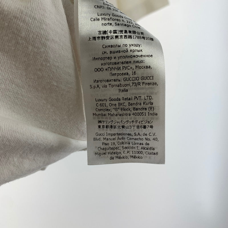 【中古品】【メンズ】 GUCCI 616036-XJDV9 MIRROR PRINT SS TEE グッチ 141-250524-st-06-fuz サイズ：M カラー：ホワイト 万代Net店