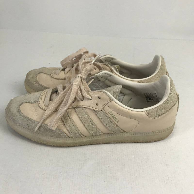 【中古品】【メンズ】 ADIDAS アディダス FZ5603 SAMBA LINEN サンバ リネン スニーカー 靴 161-260508-mh-25-fuzh サイズ：26cm カラー：ベージュ 万代Net店