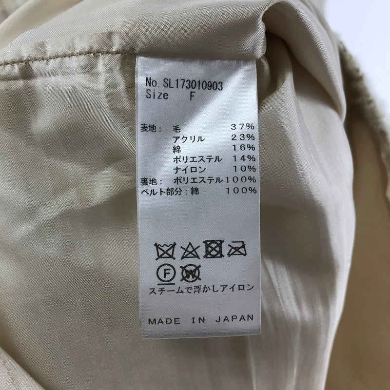 【中古品】【レディース】 SHELLER シェリエ ノースリーブ キルティングツイード ワンピース 170-250829-ky-02-fuz サイズ：F カラー：クリーム 万代Net店