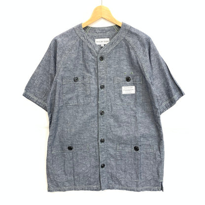 【中古品】【メンズ】 RUDE GALLERY ルードギャラリー ベースボールシャツ 半袖シャツ トップス ブランド 古着 140-250607-gm-05-fuz サイズ：02 カラー：グレー 万代Net店