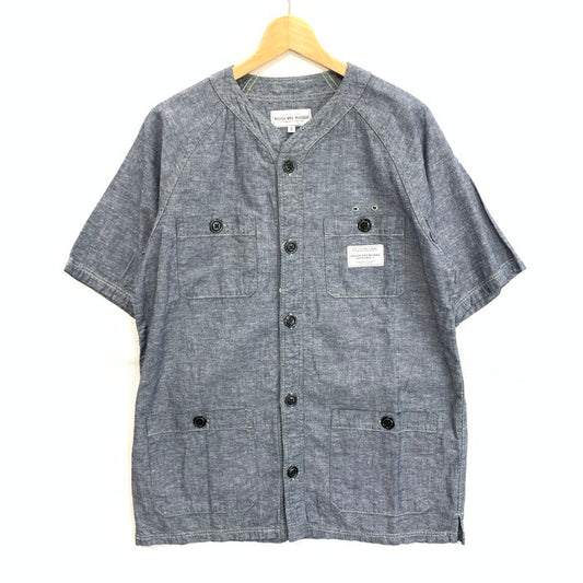 【中古品】【メンズ】 RUDE GALLERY ルードギャラリー ベースボールシャツ 半袖シャツ トップス ブランド 古着 140-250607-gm-05-fuz サイズ：02 カラー：グレー 万代Net店