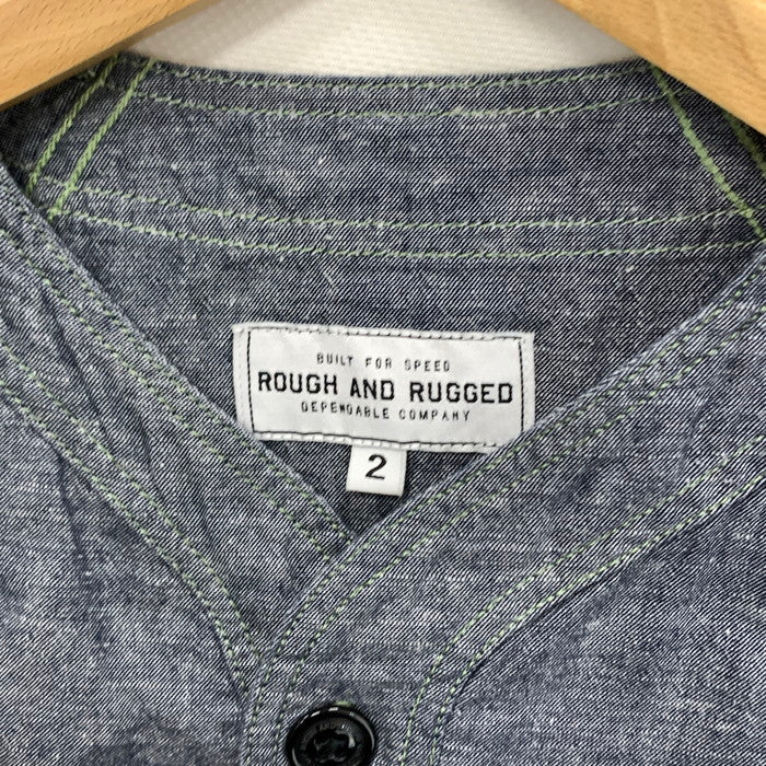 【中古品】【メンズ】 RUDE GALLERY ルードギャラリー ベースボールシャツ 半袖シャツ トップス ブランド 古着 140-250607-gm-05-fuz サイズ：02 カラー：グレー 万代Net店