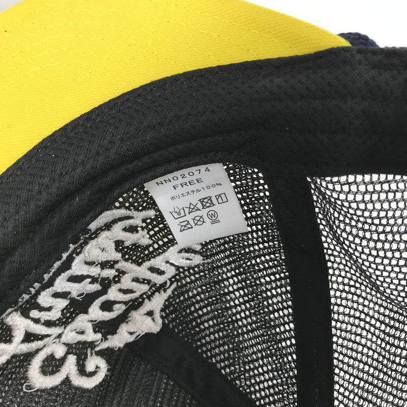 【中古品】【メンズ/レディース】 THE NORTH FACE ノースフェイス メッシュキャップ 帽子 つば付き帽子 ぼうし イエロー フリーサイズ 185-260428-io-31-fuzh 万代Net店