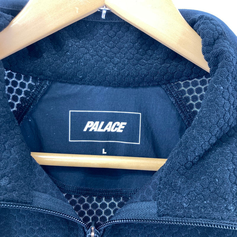 【中古品】【メンズ】 PALACE RUN IT 1/2 パレス ラン イット 1/2 ZIP THERMAL TRACK JACKET ジップ サーマル トラックジャケット ジャケット 上着 142-250815-io-01-fuz サイズ：L カラー：ブラック 万代Net店