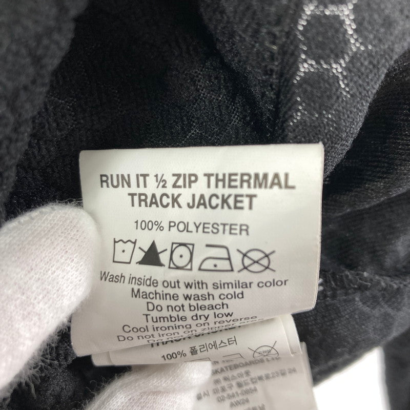 【中古品】【メンズ】 PALACE RUN IT 1/2 パレス ラン イット 1/2 ZIP THERMAL TRACK JACKET ジップ サーマル トラックジャケット ジャケット 上着 142-250815-io-01-fuz サイズ：L カラー：ブラック 万代Net店