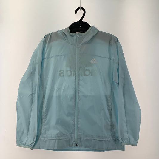 【中古品】【レディース】 ADIDAS アディダス HK6521 ビッグロゴ ウーブンジャケット レディース Lサイズ ライトブルー XOサイズ 170-260329-io-23-fuzh 万代Net店