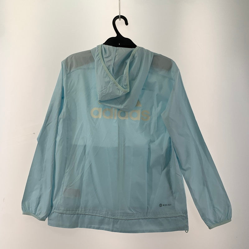 【中古品】【レディース】 ADIDAS アディダス HK6521 ビッグロゴ ウーブンジャケット レディース Lサイズ ライトブルー XOサイズ 170-260329-io-23-fuzh 万代Net店