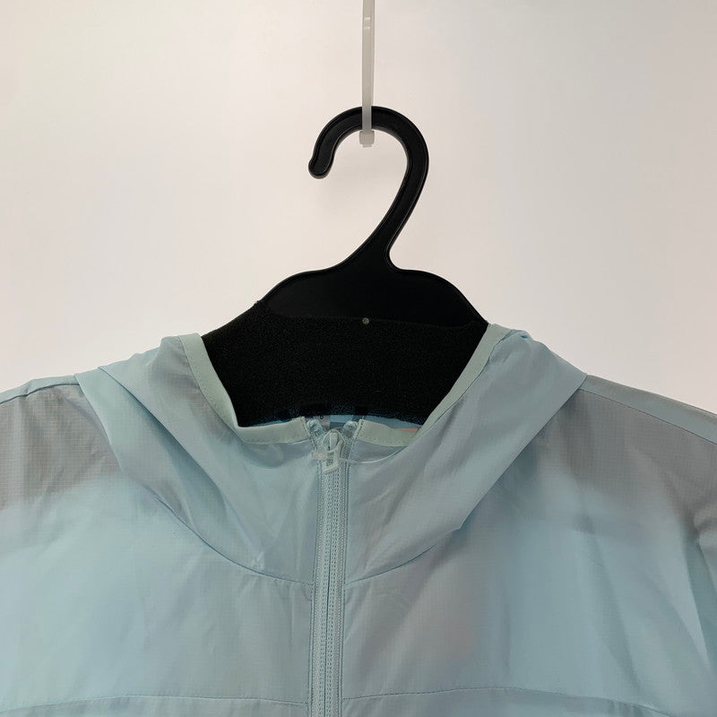 【中古品】【レディース】 ADIDAS アディダス HK6521 ビッグロゴ ウーブンジャケット レディース Lサイズ ライトブルー XOサイズ 170-260329-io-23-fuzh 万代Net店