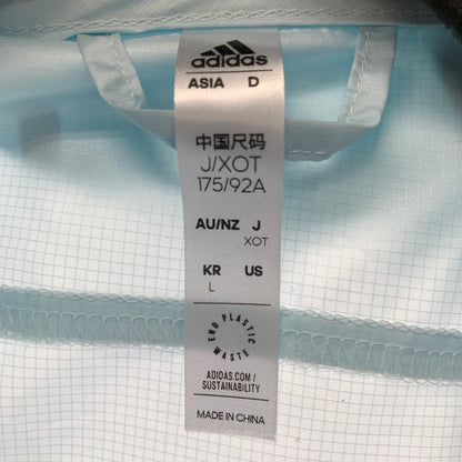 【中古品】【レディース】 ADIDAS アディダス HK6521 ビッグロゴ ウーブンジャケット レディース Lサイズ ライトブルー XOサイズ 170-260329-io-23-fuzh 万代Net店