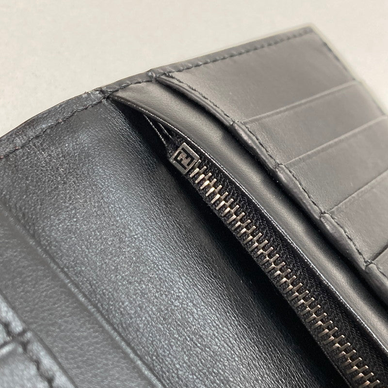 【中古品】【メンズ/レディース】 FENDI フェンディ 7M0355 ズッカ柄 FF柄 長財布 財布 ロングウォレット 181-250604-mh-05-fuz カラー：ブラウン 万代Net店