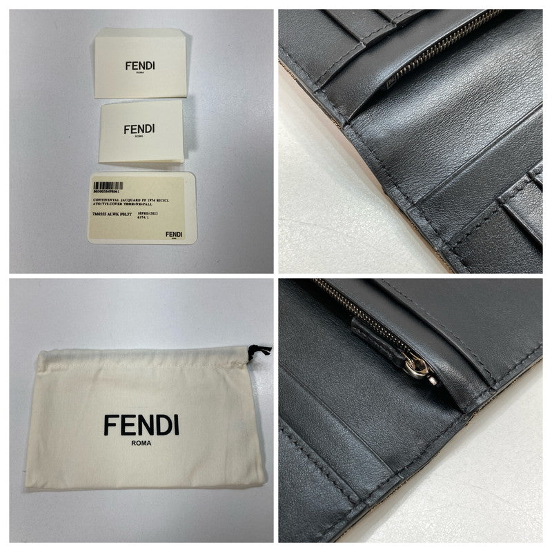 【中古品】【メンズ/レディース】 FENDI フェンディ 7M0355 ズッカ柄 FF柄 長財布 財布 ロングウォレット 181-250604-mh-05-fuz カラー：ブラウン 万代Net店